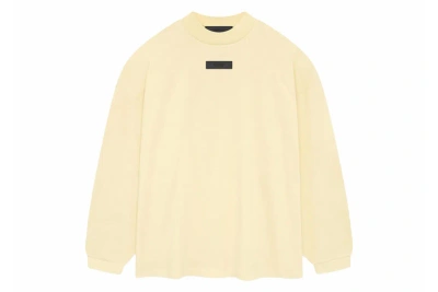 Pre-owned Fear Of God Essentials L/s Tee Garden Yellow