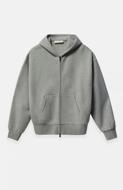 Fear Of God Essentials Men's Concrete Heather Classic Fleece Zip Up ...