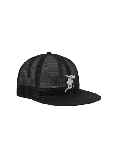 Pre-owned Fear Of God Essentials Mesh F 59fifty Hat In Black
