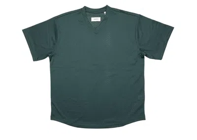 Pre-owned Fear Of God Essentials Mesh T-shirt In Green