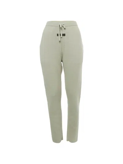 Pre-owned Fear Of God Essentials Milano Knit Trousers In Neutral