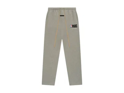 Pre-owned Fear Of God Essentials Nba Paris Relaxed Sweatpants In Warm Heather