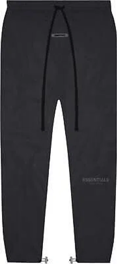 Pre-owned Fear Of God Essentials Nylon Track Pants (black)