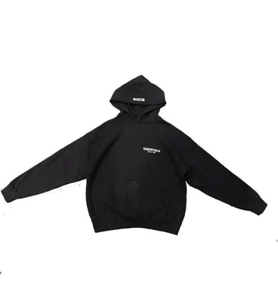 Pre-owned Fear Of God Essentials Photo Pullover Hoodie (fw19) In Black