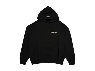 Pre-owned Fear Of God Essentials Photo Pullover Hoodie (fw19) In Black