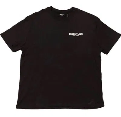 Pre-owned Fear Of God Essentials Photo T-shirt In Black