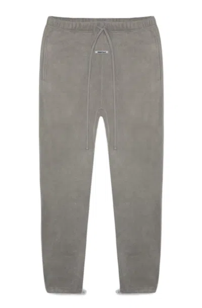 Pre-owned Fear Of God Essentials Polar Fleece Sweatpants In Grey Flannel/charcoal