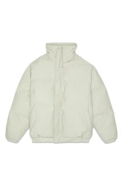 Pre-owned Fear Of God Essentials Puffer Jacket In Alfalfa Sage