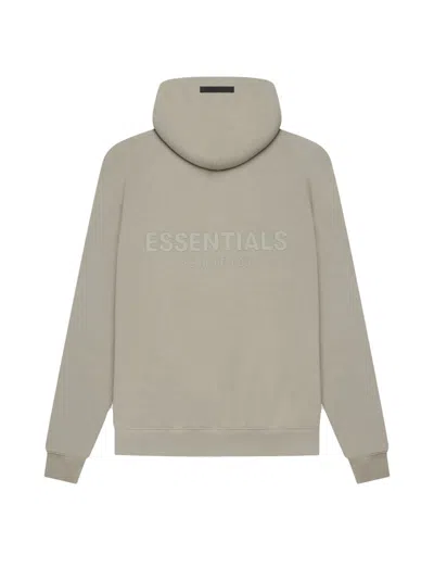 Pre-owned Fear Of God Essentials Pullover Hoodie (ss21) In Moss/goat
