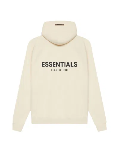Pre-owned Fear Of God Essentials Pullover Hoodie (ss21)/butter In Cream/buttercream