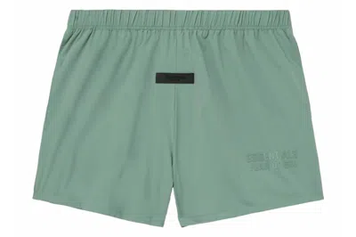 Pre-owned Fear Of God Essentials Running Short Sycamore