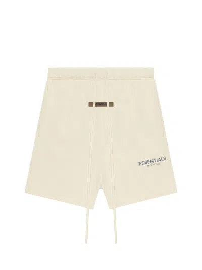 Pre-owned Fear Of God Essentials Shorts (ss21)/butter In Cream/buttercream