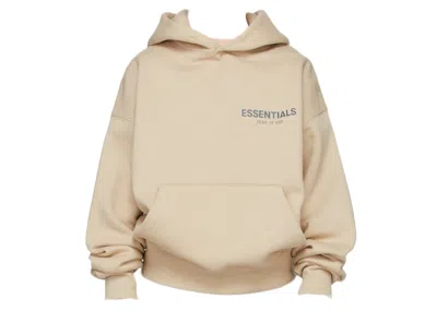 Pre-owned Fear Of God Essentials Ssense Exclusive Kids Hoodie In Linen