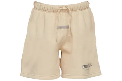 Pre-owned Fear Of God Essentials Ssense Exclusive Kids Sweatshorts In Linen