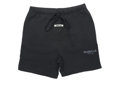 Pre-owned Fear Of God Essentials Sweat Shorts In Black