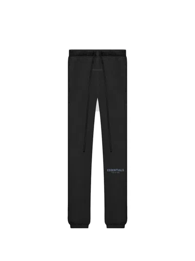 Pre-owned Fear Of God Essentials Sweatpants (ss21) In Black/stretch Limo