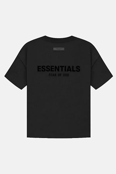 Fear Of God Essentials T-shirt Fw22 Top In Black, Men's At Urban Outfitters