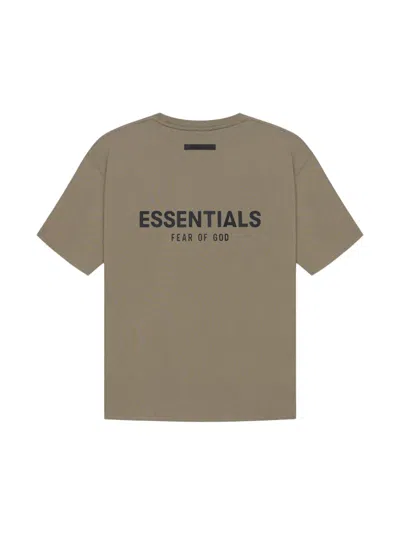 Pre-owned Fear Of God Essentials T-shirt In Taupe