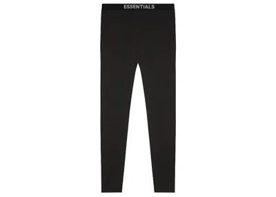 Pre-owned Fear Of God Essentials Thermal Pants In Dark Slate/stretch Limo/black