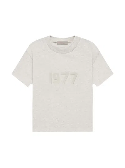 Pre-owned Fear Of God Essentials Women's 1977 T-shirt In Light Oatmeal