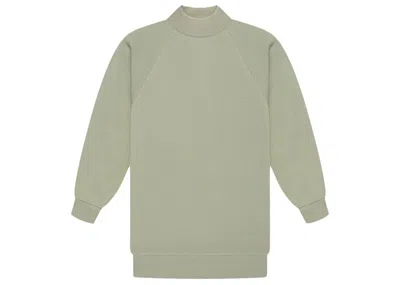 Pre-owned Fear Of God Essentials Women's 3/4 Sleeve Mockneck In Seafoam