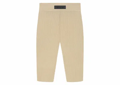 Pre-owned Fear Of God Essentials Women's Biker Short In Gold Heather