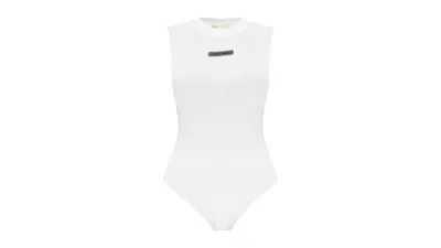 Pre-owned Fear Of God Essentials Women's Bodysuit In Cloud White