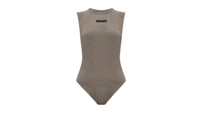Pre-owned Fear Of God Essentials Women's Bodysuit In Homestead Heather