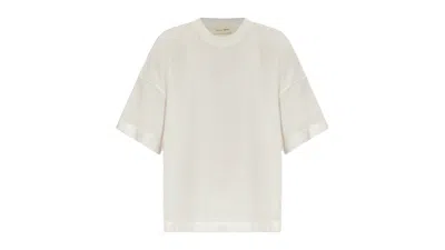 Pre-owned Fear Of God Essentials Women's Boxy T-shirt In Cloud White