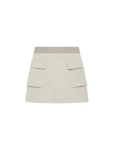 Pre-owned Fear Of God Essentials Women's Cargo Skirt In Wheat