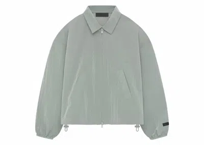 Pre-owned Fear Of God Essentials Women's Crinkle Nylon Shell Bomber Jacket In Seal