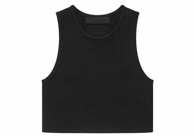 Pre-owned Fear Of God Essentials Women's Essentials Sport Tank In Black