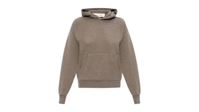 Pre-owned Fear Of God Essentials Women's Fleece Hoodie In Homestead Heather