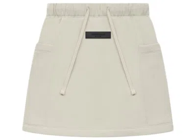 Pre-owned Fear Of God Essentials Women's Fleece Skirt In Wheat