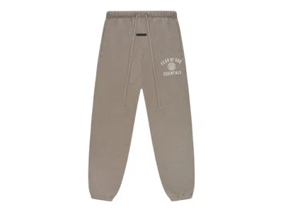 Pre-owned Fear Of God Essentials Women's Fleece Sweatpant (fw24) In Heather Gray