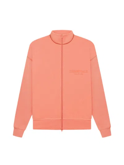 Pre-owned Fear Of God Essentials Women's Fullzip Jacket In Coral