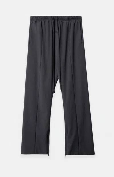 Fear Of God Essentials Women's Iron Gray Relaxed Track Pants In Black