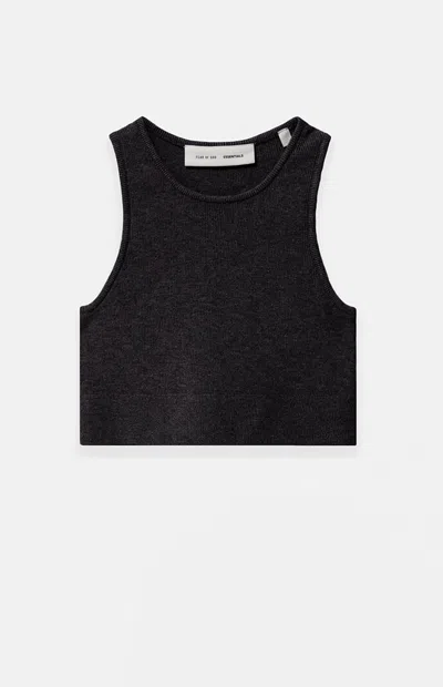 Fear Of God Essentials Women's Jet Black Sport Knit Tank Top
