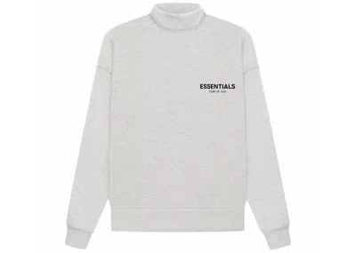 Pre-owned Fear Of God Essentials Women's Mockneck (ss22) In Light Oatmeal