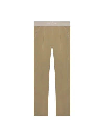 Pre-owned Fear Of God Essentials Women's Relaxed Trouser In Oak