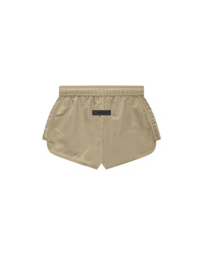 Pre-owned Fear Of God Essentials Women's Running Short In Oak