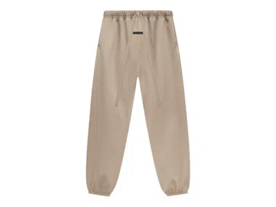 Pre-owned Fear Of God Essentials Women's Satin Nylon Pant In Desert Sand