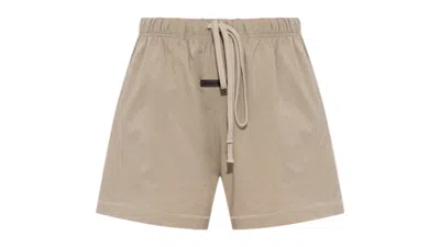 Pre-owned Fear Of God Essentials Women's Shorts In Timber