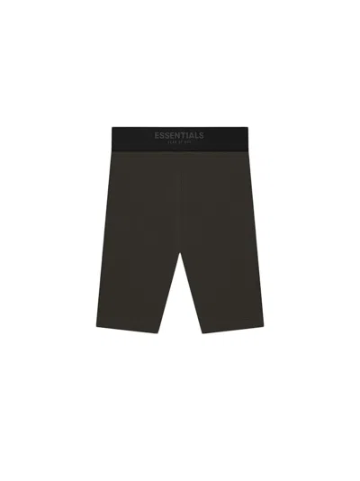 Pre-owned Fear Of God Essentials Women's Sport Shorts In Off Black