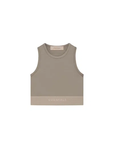 Pre-owned Fear Of God Essentials Women's Sport Tank In Desert Taupe