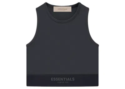 Pre-owned Fear Of God Essentials Women's Sport Tank In Iron
