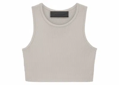 Pre-owned Fear Of God Essentials Women's Sport Tank In Silver Cloud