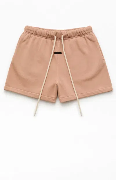 Fear Of God Essentials Women's Tan Classic Sweat Shorts In Pink