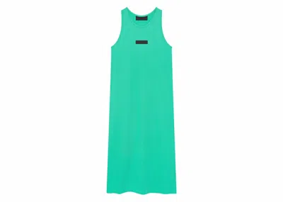 Pre-owned Fear Of God Essentials Women's Tanktop Dress In Mint Leaf