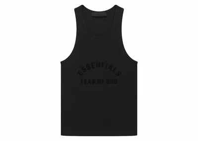 Pre-owned Fear Of God Essentials Women's Tanktop In Black